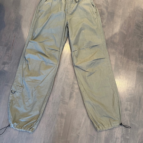 Garage Parachute Pant Pewter Green NWT Size S - Picture 2 of 5